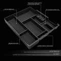 Auto Dynasty Center Console Armrest Storage Box Organizer Tray Compatible With Toyota Tundra 2014 2015 2016 2017 2018 2019