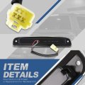 Auto Dynasty Led Rear High Mount 3rd Third Tail Brake Stop Light Cargo Lamp Compatible With Dodge Dakota 97-07 Black Housing
