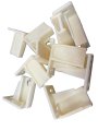 Pro Pack Of 10pcs Grass Epoxy Slide Rear Mounting Sockets Brackets Adjustable White Right 