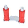 Rear Leaf Spring Polyurethane Shackle Kit For 1955 Chevy Belair One Fifty Series And Two Ten Replacement Cp55shk-rp