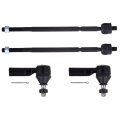 4-piece Inner Outer Tie Rod Ends Fit 1990-1991 For Lexus Es250 1987-1991 Toyota Camry 1986-1989 Celica 
