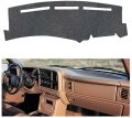 Iggee Custom Premium Carpet Dash Cover Compatible For 2000-2006 Chevy Silverado Charcoal 