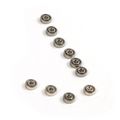 Atoplee 100pcs Miniature 681zz 1x3x1mm Metal Shield Ball Bearings Wheel Roller Toy Model 