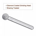 Uxcell Diamond Mounted Points 60 Grit 10 5mm Brazed Grinder Sphere Head 6mm Shank Grinding Rotary Bit Marble Stone Carving Tool