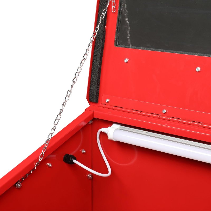 Motorhot 30 Gallon Bench Top Air Sandblasting Cabinet Sandblaster Abrasive Blast Large With Gun And 4 X Nozzles Compressor