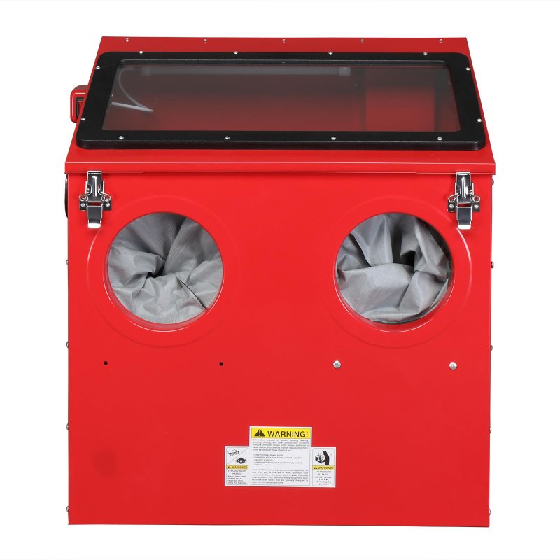 Motorhot 30 Gallon Bench Top Air Sandblasting Cabinet Sandblaster Abrasive Blast Large With Gun And 4 X Nozzles Compressor