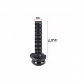Uxcell M5 X 20mm Carbon Steel Phillips Pan Head Machine Screws Bolts Combine With Spring Washer And Plain Washers 20pcs