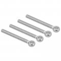 4 Pcs Machine Shoulder Lift Eye Bolt Rigging Grade 304 Stainless Steel Lifting Bolts For Chandelier Fence And Garden Decoration 
