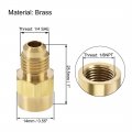 Uxcell Brass Pipe Fitting 7 16 -20unf Flare Male To 1 8npt Female Thread Tubing Adapter Hose Connector For Air Conditioner
