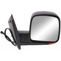 Door Mirror Passenger Side For Chevy Express 1500 2500 3500 2003 To 2007 Power Heated With Signal Indicator Textured Black Dp 