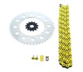 Kawasaki Klx300 Yellow Chain And Sprocket Kit 13 48 110l For 1997 1998 1999 2000 2001 2002 Models Steel Front Rear Non O Ring 