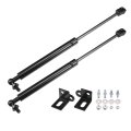 2pcs Front Hood Lift Supports Struts Shocks Gas Springs Ford For Mustang Mk6 2015-2020 Black 