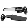 Motorcycle Mirrors Fydun 1 Pair Adjustable Wing Mirror 360 Degree Rotation Rear View Side For R15 R25 R3 R1 R1s R6 R6s V2 V3 