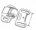 Cabinet And Closet Door Catch Nickel Plated 