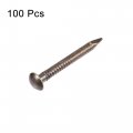 Uxcell Small Tiny Brass Nails 1 5x15mm For Diy Wooden Hardware Accessories 100pcs