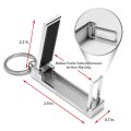 Jeep Grand Wagoneer Multifunction Cell Phone Stand And Purse Bag Table Hanger Foldable Chrome Keychain 3 In X 0 75 38