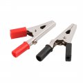 Uxcell 22 Pcs Insulated Cover Test Probe Alligator Clamps Crocodile Clips Red Black