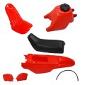 Motorcycle Red Fairing Plastic Kit Replacement For Pw50 P Pw 50 Py 50 