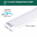 Uxcell Floor Edging Trim Strip Self Adhesive Carpet To Tile Transition For Laminate Doorway Edge Height Less Than 12mm 0 5in