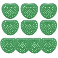 Iplusmile 10pcs Urinal Screen Deodorizer Splash Mats For Mens Restroom Scent Pads Aromatic Strainers Green Eliminates Urine Men
