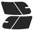 Precut Vinyl Tint Cover For 2010-2012 Ford Taurus Taillights Full 20 Dark Smoke 