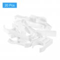Uxcell 20pcs U-shaped Water Pipe Clamps Ppr Clips U Shaped Clip Fit For 32mm 1 26 Od Pipes 25mm Height White