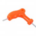 Uxcell 4mm Ball End Tip Magnetic P-handled Hex Wrench Orange Hand Grip
