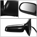 Auto Dynasty To1320104 Factory Style Driver Left Side Mirror Manual Folding Power Adjust Compatible With Toyota Corolla 93-97