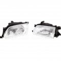 1995-1996 Toyota Tercel Headlight Driver And Passenger Side W Bulbs To2502111 To2503111 Replaces 81150-16550 81110-16550 