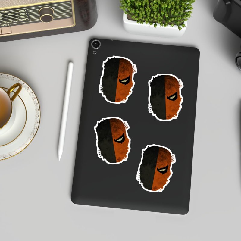 Stickers 48pcs Deathstroke Phone Case For Kids Teens Adults Motorcycle Hat Hard Bike Laptop Skateboard Wall Decoration Bumper