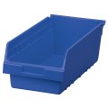 Akro-mils 30088 Plastic Nesting Shelfmax Storage Bin Box 18-inch X 8-inch 6-inch Blue 8-pack 