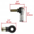 Cylinman 2 Pack Tie Rod End Sets Fit For Polaris Sportsman 500 1996 1997 Replace