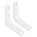 2pcs Floating Shelf Brackets 3 X Inch Heavy Duty Wall Supports Steel Joint Angle For Wood Shelves Cabinets Countertop Support 