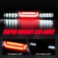 Auto Dynasty 3d Led Bar High Mount Smoked Third 3rd Tail Brake Light Cargo Lamp Compatible With Chevy Silverado Gmc Sierra
