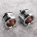 Axle Nut Cover Motorcycle Chrome Thin Cut Black Replacement Accessory Electroplate