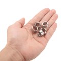 12pcs Stainless Steel Spacer 12mm Bore 15mm Od 8mm Length Round Metal Screw Bushing For M12 Screws Bolts And Rods Silver Tone 