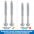 X Autohaux 6pcs New Cab Body Assembly Mount Cushion Bolt 10 9 Grade Mild Steel M12x1 75x120 Fits For Chevrolet Silverado 1500 4