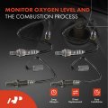 A-premium O2 Oxygen Sensor Compatible With Nissan Gt-r Gtr 2009-2021 3 8l Upstream And Downstream 4-pc Set Replace St-54035