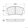 Centric 105 00760 Posi Quiet Brake Pad Ceramic 