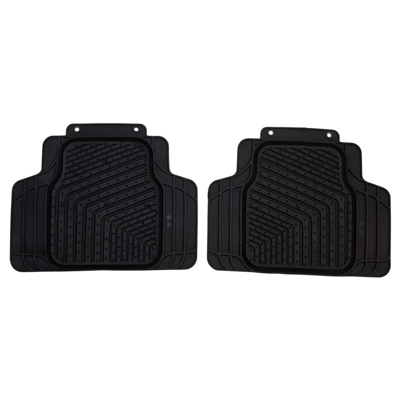 Black Rubber Floor Mat Set Of 4