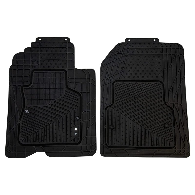 Black Rubber Floor Mat Set Of 4