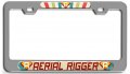 Aerial Rigger Career Ch 3d Metal License Plate Frame For Auto Suv And Truck Heavy Duty All Weather Proof Tag Holder 12 X 6 In 