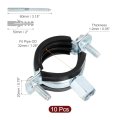 10 Pcs Adjustable Pipe Bracket Clamp 1-1 4 32mm Wall Ceiling Mount Split Ring Hanger Galvanized Iron Strap Support With Screw