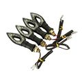 Wanheyao 4x Arrow Turn Signal Amber Led Indicator Blinker Light Universal For Motorcycle Sport Street Racing Bike