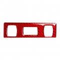 Fsfy Top Roof Reading Light Rear Panel Trim Cover Red Carbon Fiber For Audi Tt 8n 01-06 Hardtop Car