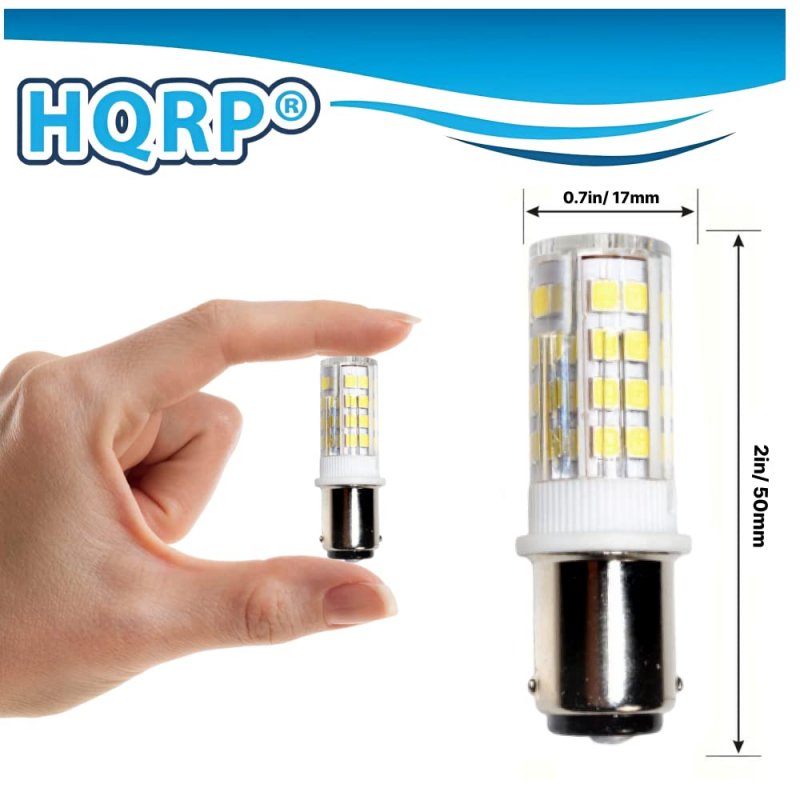 Hqrp 2-pack 120v Led Light Bulb Cool White For Clarke 40920a Ck-40920a 911113 Replacement Super 7 7r Su7r B2 Edge Hand Sanders