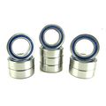 10x16x5mm Precision Ball Bearings Abec 3 Rubber Sealed Blue 10 Mr1016-2rs W5 
