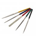 5pcs 4 Diamond Needle File Set Grinding Tool For Deburing Fixing Marble Wood Stone Bone