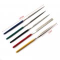 5pcs 4 Diamond Needle File Set Grinding Tool For Deburing Fixing Marble Wood Stone Bone