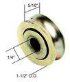 D1503 Steel Ball Bearing Replacement Roller In Diameter And 5 16 Wide Center Grooved With 1 4 Hole For Sliding Doors Windows 2 